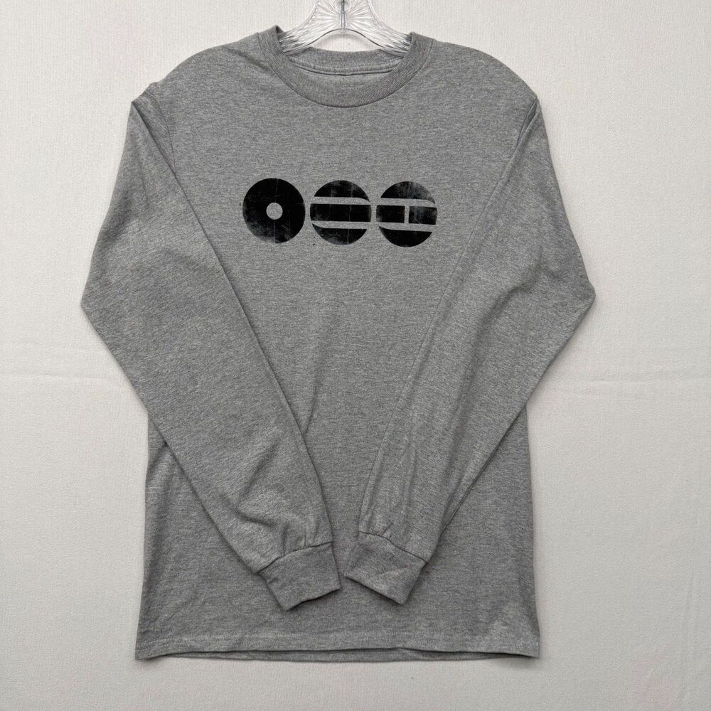 BTS Gray Men's Long Sleeve Cotton Jersey Graphic Tee Small
